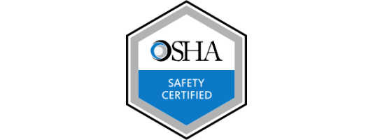 OSHA 30 Saftey Certified 